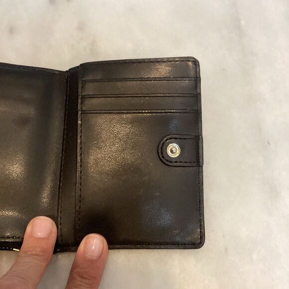 Kate Spade Black Pebble Leather Bifold Wallet - Picture 11 of 13